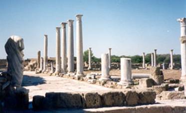 Salamis archaeological site, the Gymnasium.